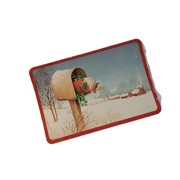 NOS Vintage Hallmark Christmas Postcards Set of 20 Season’s Greetings Mailbox - Picture 3 of 5